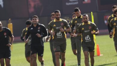 الأهلي يستأنف تدريباته استعدادًا لمباراة الإسماعيلي