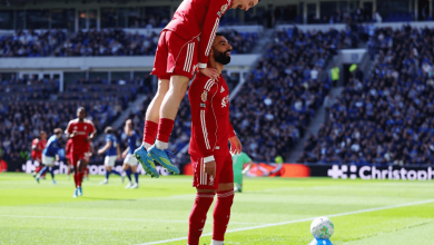 هدف محمد صلاح في مباراة ليفربول وإيفرتون بالدوري الإنجليزي