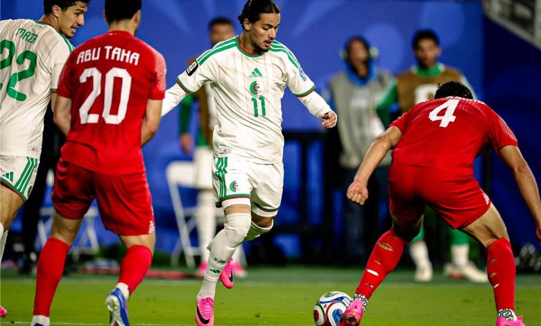مباراة الجزائر والأردن